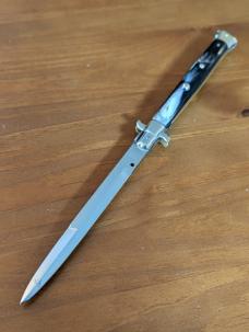 1950'S 33CM-13 INCH OVAL M. ITALY BRAZILIAN HORN 5 MM BAYONET PICKLOCK NICKEL SILVER EVERYTHING 
