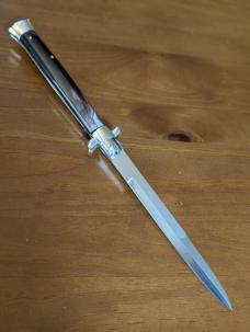 1950'S 33CM-13 INCH OVAL M. ITALY BRAZILIAN HORN 5 MM BAYONET PICKLOCK NICKEL SILVER EVERYTHING 