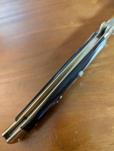 1950'S 33CM-13 INCH OVAL M. ITALY BRAZILIAN HORN 5 MM BAYONET PICKLOCK NICKEL SILVER EVERYTHING 