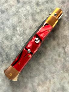 9" Custom Chad Ruben Picklock w/ Kirinite Scales and Copper Bolsters - Like New Conditon
