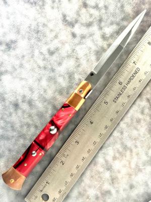 9quot Custom Chad Ruben Picklock w Kirinite Scales and Copper Bolsters - Like New Conditon
