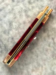 9" Custom Chad Ruben Picklock w/ Kirinite Scales and Copper Bolsters - Like New Conditon