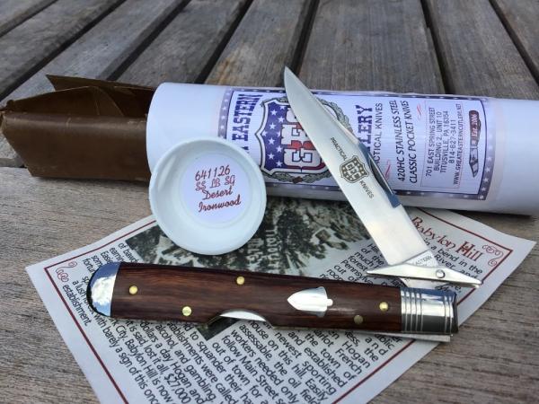 Great Eastern Cutlery 641126 GEC Babylon Hill Special Desert Ironwood Nice! Great Eastern Cutlery 641126 GEC Babylon Hill Special Desert Ironwood Nice!