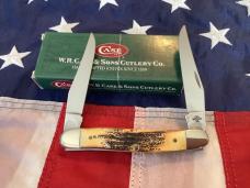 Case xx 2002 Muskrat (MDL# Muskrat) w/ Fantastic Bone Stag Handles -NOS
