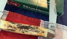Case xx 2002 Muskrat (MDL# Muskrat) w/ Fantastic Bone Stag Handles -NOS