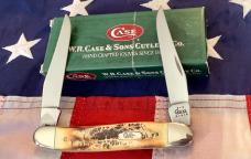 Case xx 2002 Muskrat (MDL# Muskrat) w/ Fantastic Bone Stag Handles -NOS