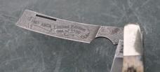 Parker Edwards J'ville AL 2 Bl  One Clip Other Razor Factory Mint 4" Closed Stag Snap Both Ways