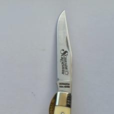 Vintage 1996 Schrade USA Scrimshaw Salesman Sample Set 507SC & 503SC Matching SS17