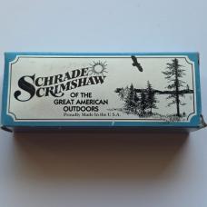 Vintage 1996 Schrade USA Scrimshaw Salesman Sample Set 507SC & 503SC Matching SS17