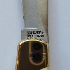 Vintage 1996 Schrade USA Scrimshaw Salesman Sample Set 507SC & 503SC Matching SS17