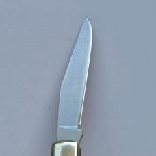 Vintage Schrade USA 877UH Hawbaker Muskrat Knife Gut Hook MIB Box Papers Butterscotch