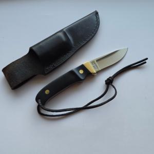 Vintage Schrade USA PH2 Pro Hunter Fixed Blade Knife Black Delrin Sheath Lanyard