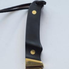 Vintage Schrade USA PH2 Pro Hunter Fixed Blade Knife Black Delrin Sheath Lanyard