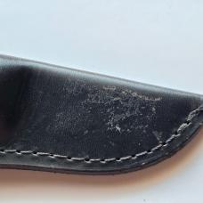 Vintage Schrade USA PH2 Pro Hunter Fixed Blade Knife Black Delrin Sheath Lanyard