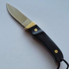 Vintage Schrade USA PH2 Pro Hunter Fixed Blade Knife Black Delrin Sheath Lanyard