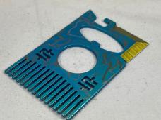 MIKE SNODY Custom Teal Titanium Crisis Comb