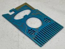 MIKE SNODY Custom Teal Titanium Crisis Comb