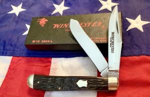 1989 Winchester Trapper (Mdl# 2904 1/2) w/ Nice Brown Bone Handles. -NOS in Orig Box