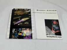 MIKE SNODY Custom Purple & Blue Titanium Two Finger Crisis Card