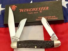 1987 Winchester Stockman (Mdl# 3964) w/ Nice Brown Bone Handles. -NOS in Orig Box