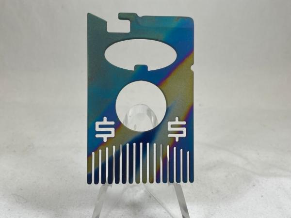 MIKE SNODY Custom Rainbow Titanium Crisis Comb MIKE SNODY Custom Rainbow Titanium Crisis Comb
