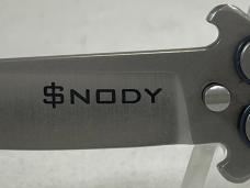 MIKE SNODY Custom Prototype Lil' Flip Blue Mini Balisong Butterfly IN POUCH