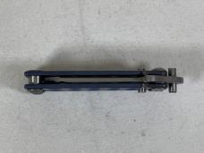 MIKE SNODY Custom Prototype Lil' Flip Blue Mini Balisong Butterfly IN POUCH