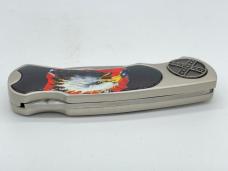 Stainless China Eagle & Confederate Flag Knife & Pocket Watch Set