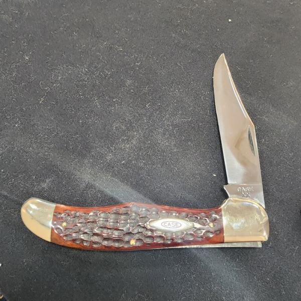 Case XX 40-64 6165 Flat blade redbone folding hunter Case XX 40-64 6165 Flat blade redbone folding hunter