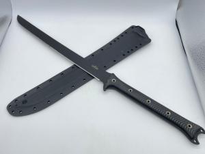 SWAMP RAT Rodent Waki Black Coated Black G10 Combat Sword w Sheath