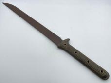SWAMP RAT Rodent Ruki Desert Sage Coated Canvas Micarta Combat Sword w/ Sheath