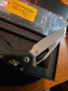 Microtech Standard Issue MSI RAM-LOK Tri-Grip Folder Apocalyptic M390MK 210T-10APPMBK