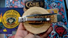 Case XX 06540 Traditional Cutlery Trapper – Amber Bone, Tru-Sharp Blades, Pocket Clip