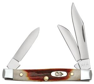 Case Red Stag Small Stockman Genuine Bone