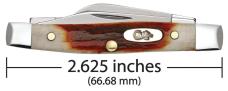 Case Red Stag Small Stockman Genuine Bone