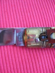 Vintage "OTHELLO" Red Stag Leverlock Switchblade Knife
