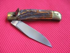 Vintage "OTHELLO" Red Stag Leverlock Switchblade Knife