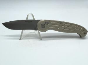 BOKER MAGNUM AUS8 Silver Drop Point Folding Automatic
