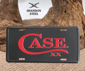 Case XX Red amp Black Case Logo License Plate 52556