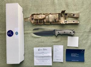 CHRIS REEVE PACIFIC COMBAT KNIFE 6quot CLIP POINT PLAIN EDGE MAGNACUT BLADE