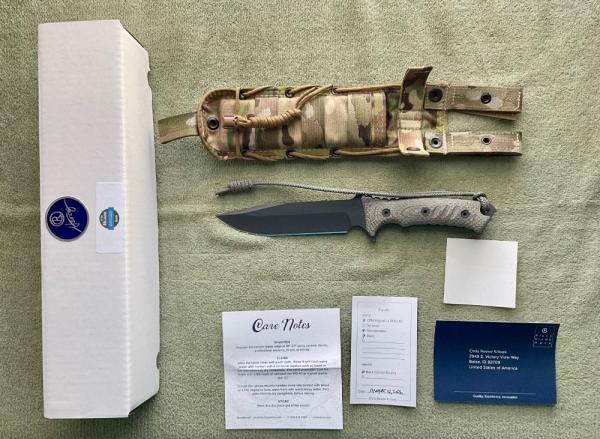 CHRIS REEVE PACIFIC COMBAT KNIFE 6" CLIP POINT PLAIN EDGE MAGNACUT BLADE CHRIS REEVE PACIFIC COMBAT KNIFE 6" CLIP POINT PLAIN EDGE MAGNACUT BLADE