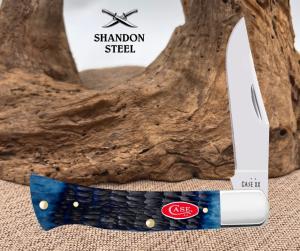 CASE XX USA 2026 NAVY BLUE BONE RED SHIELD AXE HANDLE KNIFE BR61135 SS NEW Box