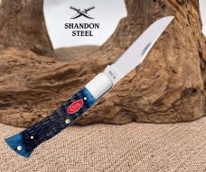 CASE XX USA 2026 NAVY BLUE BONE RED SHIELD AXE HANDLE KNIFE BR61135 SS NEW Box