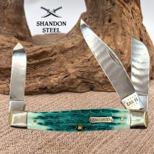 Case XX USA 2022 Jade Bone 3 Blade Large Stockman Folding Pocket Knife 48939