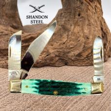 Case XX USA 2022 Jade Bone 3 Blade Large Stockman Folding Pocket Knife 48939