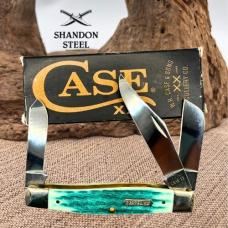 Case XX USA 2022 Jade Bone 3 Blade Large Stockman Folding Pocket Knife 48939