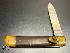 Vintage 1980s Italian Lever Lock, Rosewood Scales