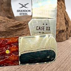 Case XX USA 2026 AXE Handle Pocket Worn Mahogany Bone Peach Seed Jig 44250
