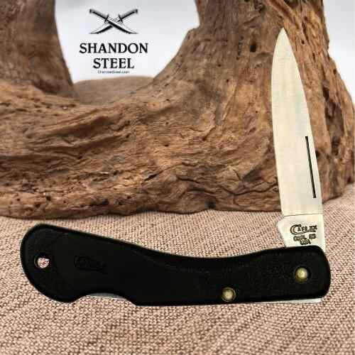 Case XX USA 059L SSP Single Blade Lockback Pocket Knife Black Zytel Handles (13) Case XX USA 059L SSP Single Blade Lockback Pocket Knife Black Zytel Handles (13)