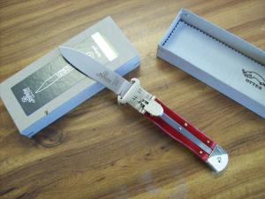 Hubertus Knife Shellpuller Patronenzieher Solingen Germany Rare Red Bone Large Size 11 UNUSED NIB